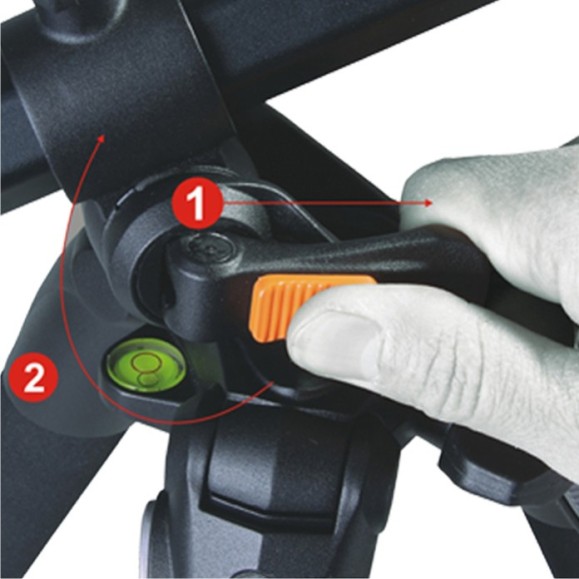 Vanguard Tripé com coluna reversível e cabeça esférica Alta Pro 263AB 100