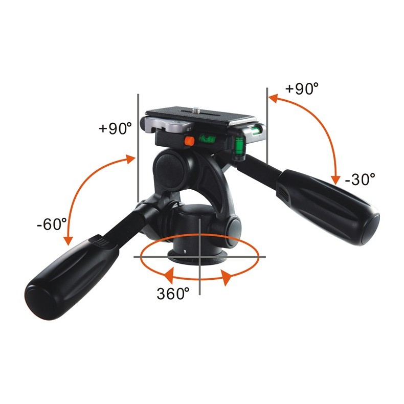 Vanguard Tripé em liga de alumínio... Vanguard Tripé em liga de alumínio...