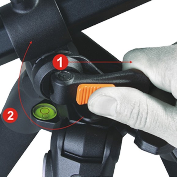 Vanguard Tripé em liga de alumínio com cabeça PH-32 Alta Pro 263AP