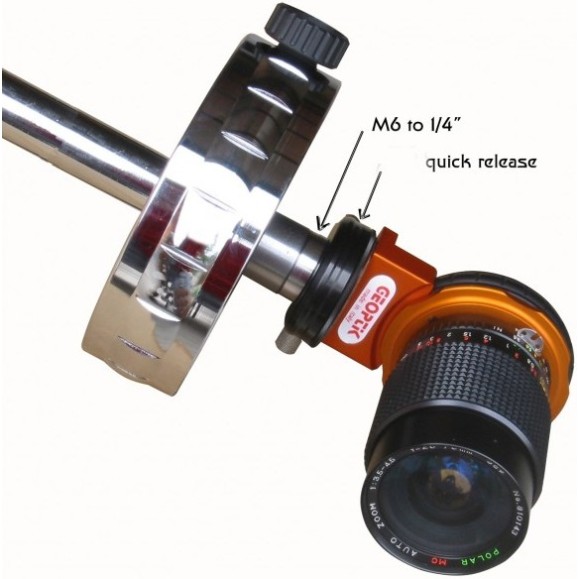 Parafuso de adaptação para suporte de fotografias para barra de contrapeso Geoptik