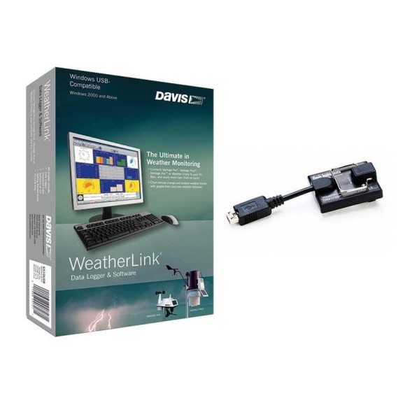 Davis Instruments Software WeatherLink USB com registador de dados padrão
