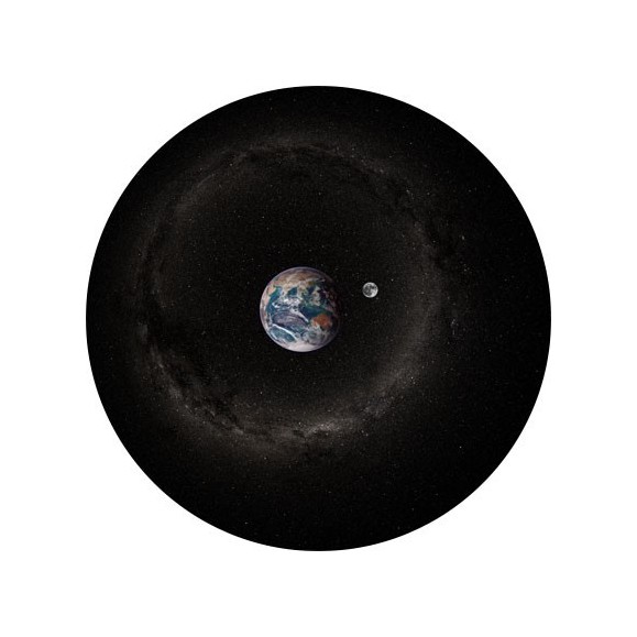 Disco de Expansão do Teatro das Estrelas Terra e Lua diurna