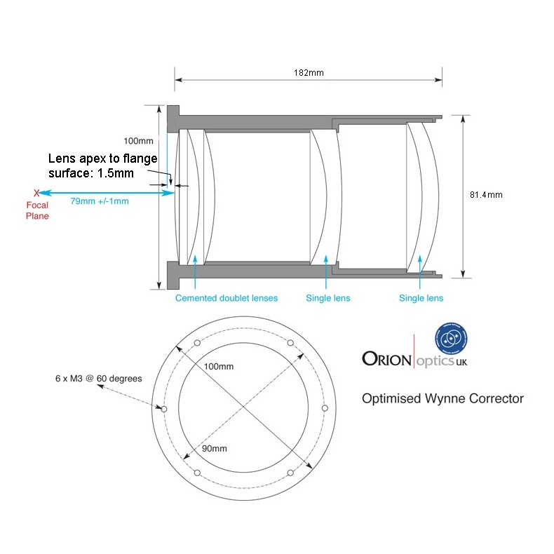 Tubo astrógrafo AG16