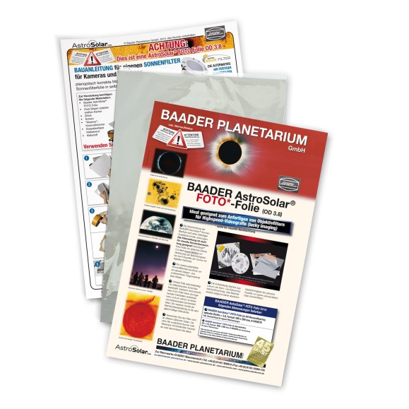 Película de filtro astrosolar Baader FOTO 20x30cm