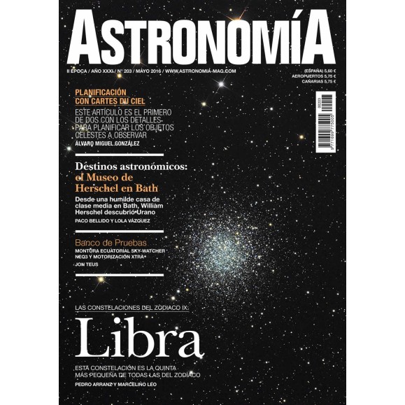 Assinatura da revista ASTRONOMÍA 12 meses em formato papel