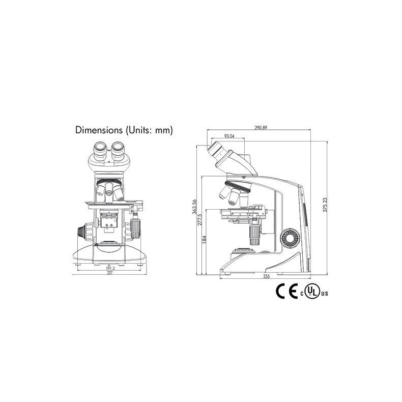 Microscópio de polarização triocular... Microscópio de polarização triocular...