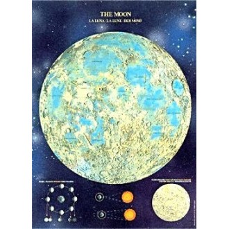 Cartaz A lua brilha no escuro