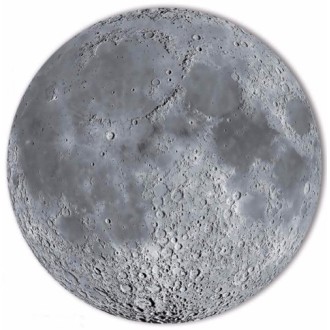 Cartaz gigante da lua cheia