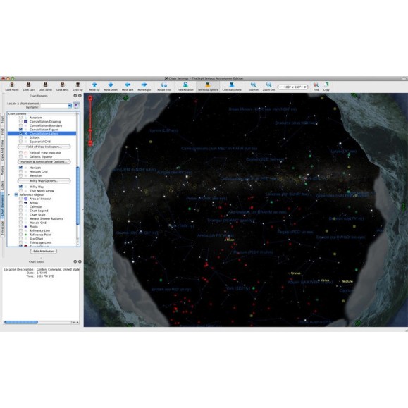 O programa profissional SkyX Software Bisque
