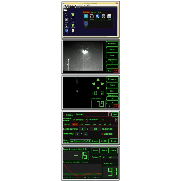 Ecrã LCD para câmara CCD autónoma ASTREL