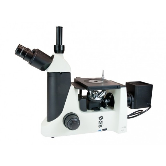 Microscópio BMS Triocular Invertido Metalográfico 74570