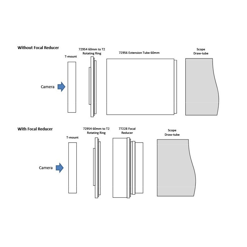 Vixen Anel 60 mm com adaptador de...