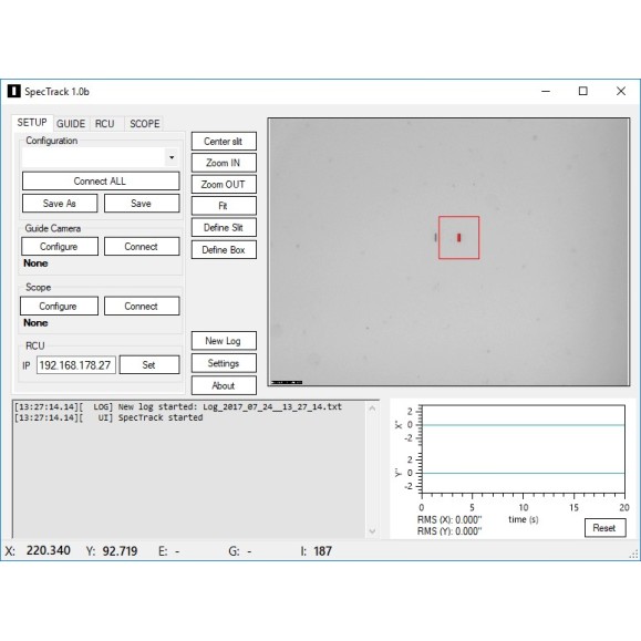 SpecTrack, software de orientação automática para espetroscopia