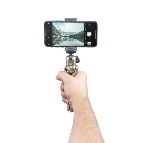 Vanguard Mini tripé para câmara e telemóvel VESTA MINI TRIPOD CHAMPAGNE