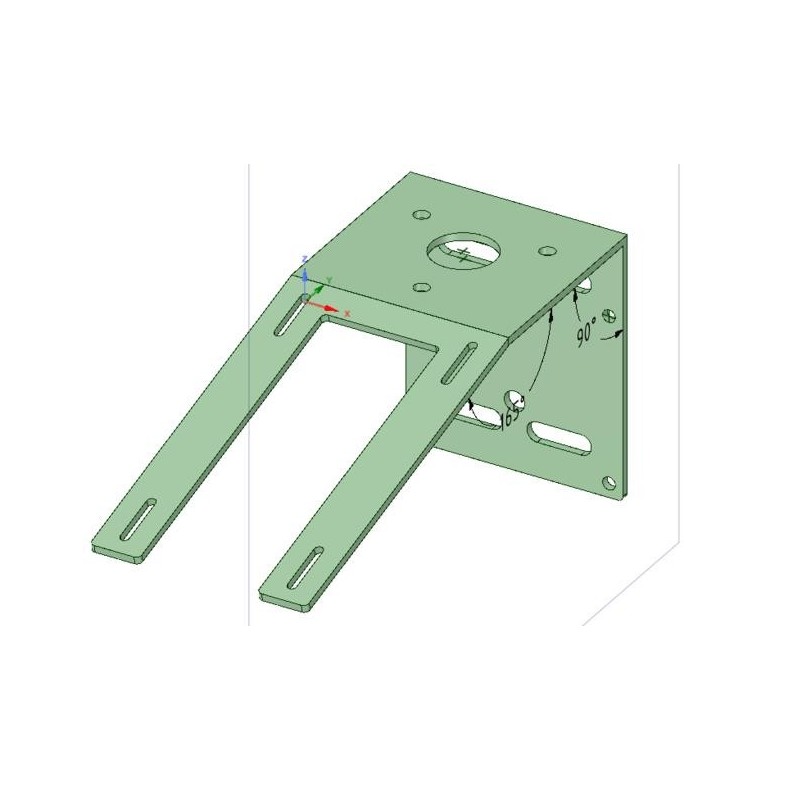 Suporte de anemómetro AAG e Lunático