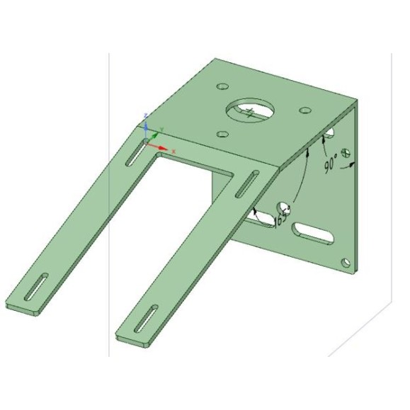 Suporte de anemómetro AAG e Lunático