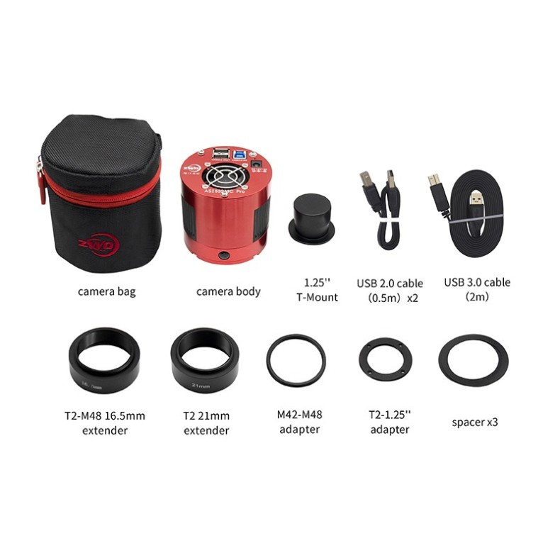 ZWO Câmara Câmara a cores ASI533MC Pro ZWO Câmara Câmara a cores ASI533MC Pro