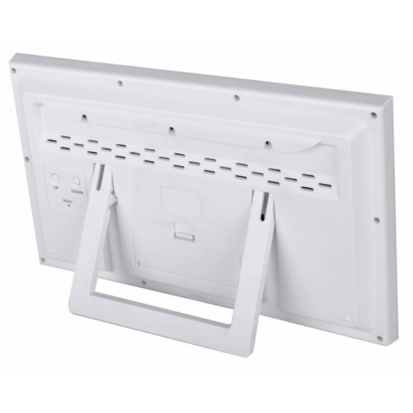 Relógio meteorológico de parede BRESSER MyTime Jumbo LCD branco