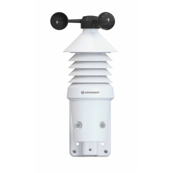 Anemómetro profissional 3 em 1 WIFI da BRESSER com visor a cores