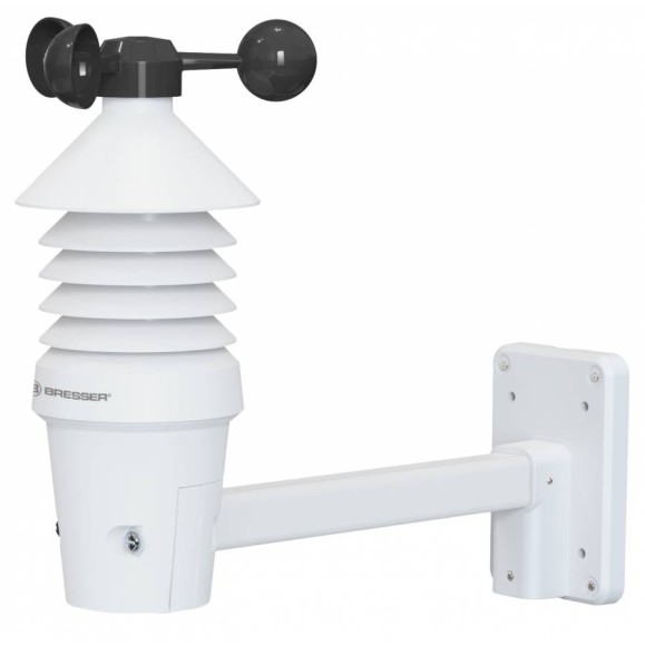 Anemómetro profissional 3 em 1 WIFI da BRESSER com visor a cores