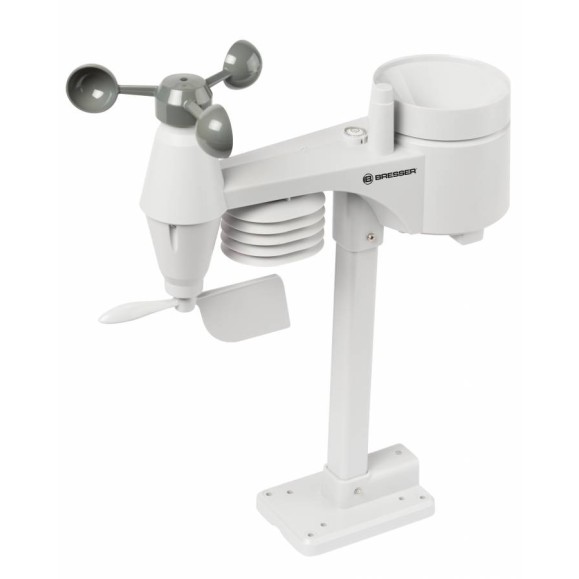 Centro meteorológico 5 em 1 BRESSER Comfort com ecrã preto