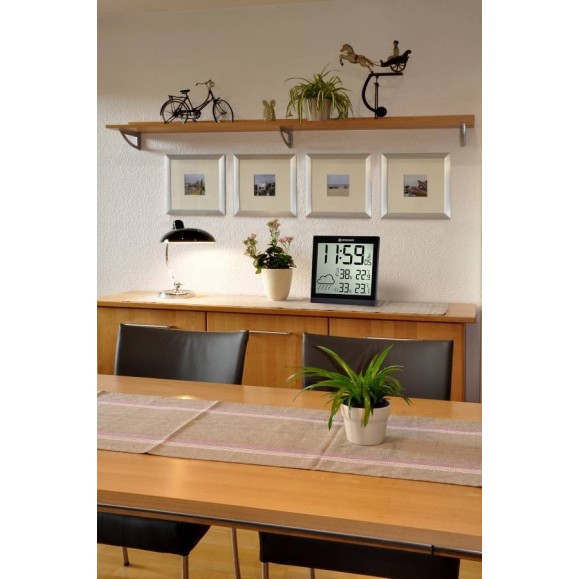 BRESSER TemeoTrend JC Relógio meteorológico LCD preto