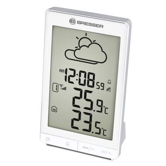 Estação meteorológica com controlo por rádio BRESSER TemeoTrend STX branco