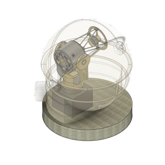 Cúpula CLAMSHELL com 3 m de diâmetro