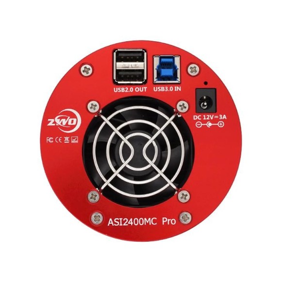 ZWO Câmara astronómica refrigerada ASI2400MC-PRO a cores