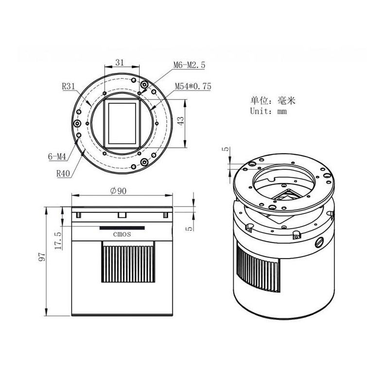 ZWO Câmara astronómica refrigerada...