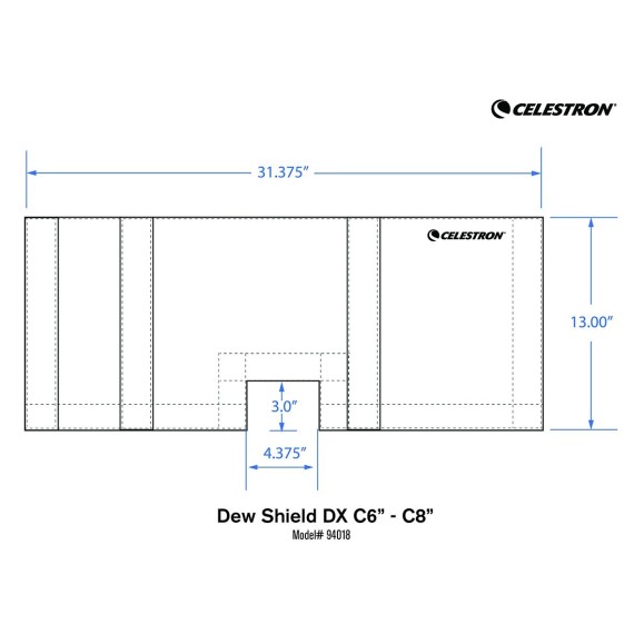 Celestron Proteção solar DX flexível para C6 e C8 94018