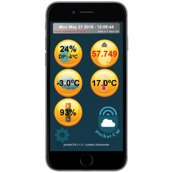 Pocket Cloud Watcher Lunatico USB versão para PC