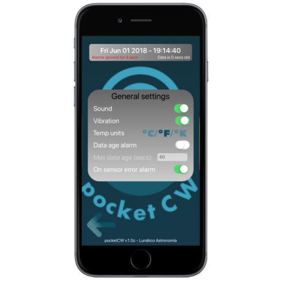 Pocket Cloud Watcher Lunatico USB versão para PC