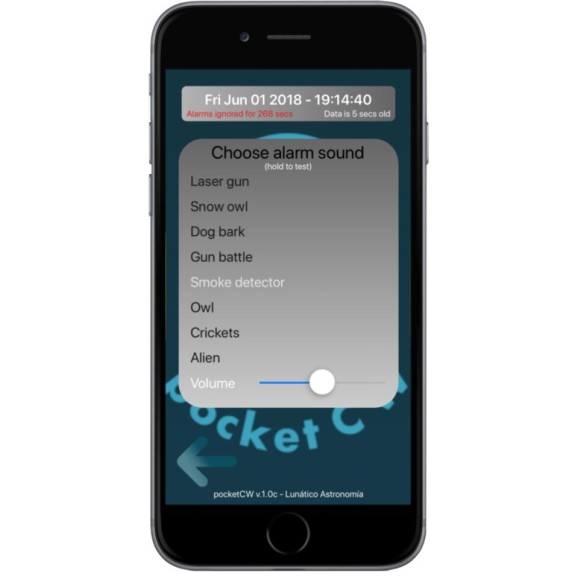 Pocket Cloud Watcher Lunatico USB versão para PC