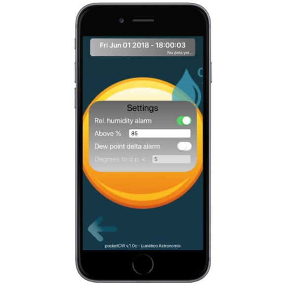 Pocket Cloud Watcher Lunatico USB versão para PC