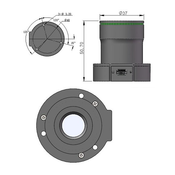 Localizador polar PoleMaster QHY com adaptador para EQ8