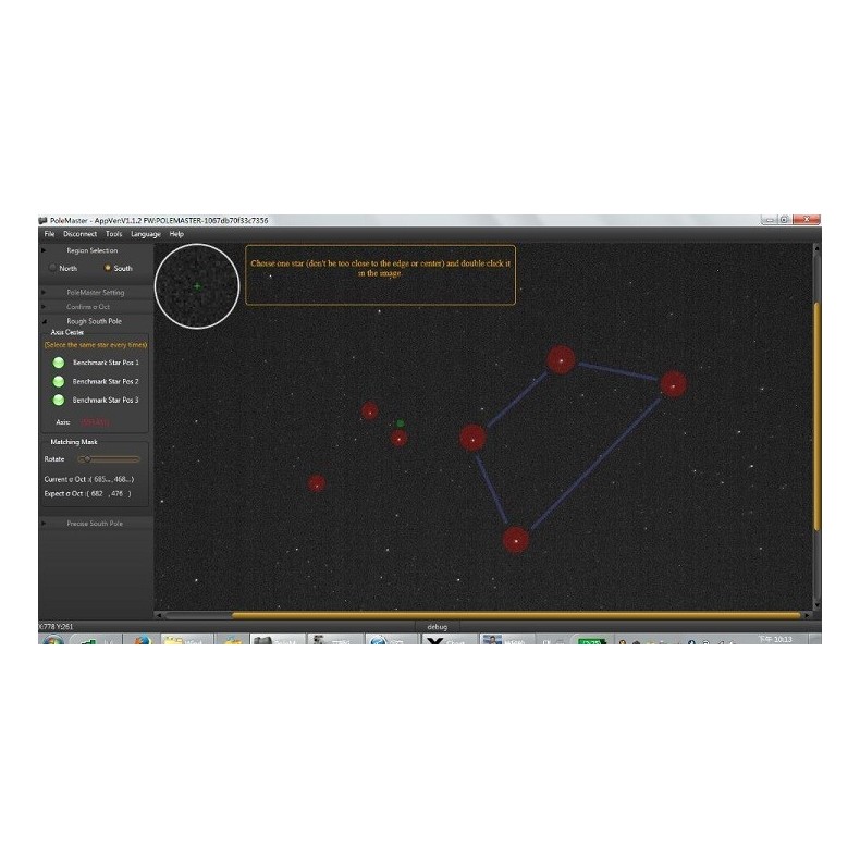 Localizador polar PoleMaster QHY com...