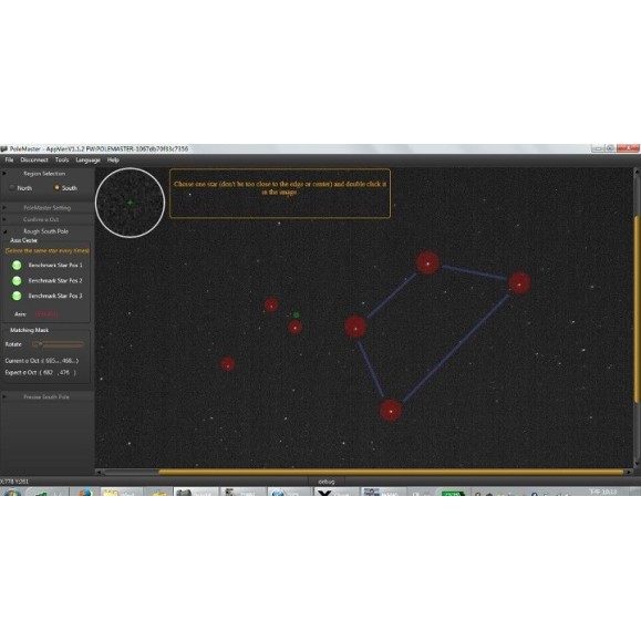 Localizador polar PoleMaster QHY com adaptador para EQ8