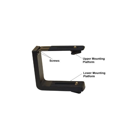 Cauda de andorinha em forma de L com parafuso de 1/4