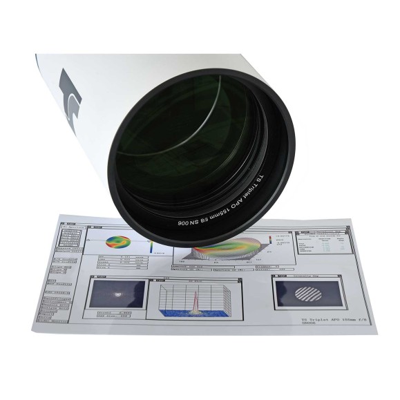 TS Telescópio 102 mm f/7 FPL55 Triplet APO Refrator com certificado