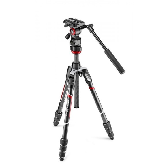 Manfrotto Tripé Befree Live de carbono com fecho de torção