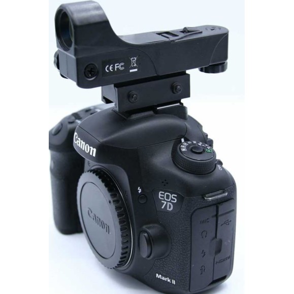 Adaptador de sapata Wega para localizador de pontos vermelhos em câmaras Canon