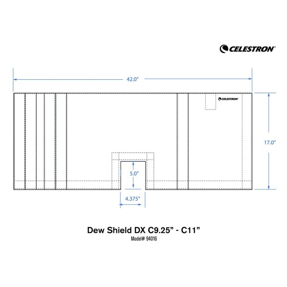 Celestron Proteção solar DX flexível para C9 1/4 e C11 94016
