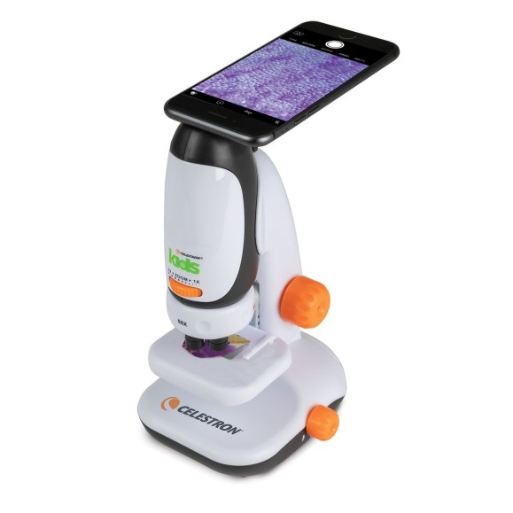 Microscópio para crianças CELESTRON com adaptador para smartphone
