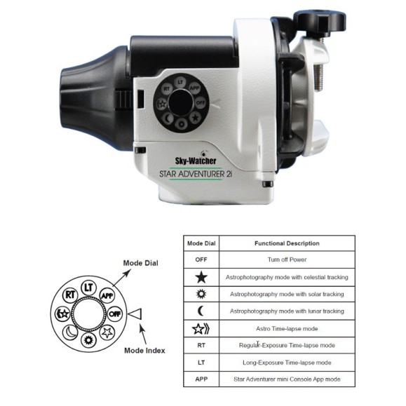 Skywatcher Star Tracker Star Adventurer 2i WIFI Astrophoto com livro Traveling Astrophotography