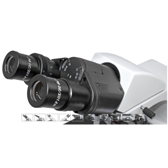 BMS Microscópio biológico binocular D2-220SP 1000X