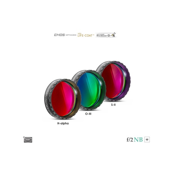 6.5nm Conjunto de filtros Baader Highspeed Ø 1¼" optimizado para CMOS (H-alpha / O-III / S-II)