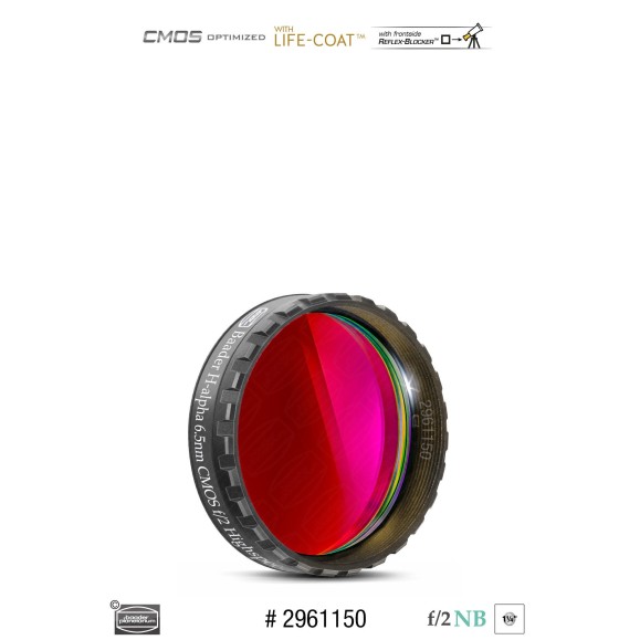 6.5nm Filtros Baader H-alpha de alta velocidade Ø 1¼" optimizados para CMOS