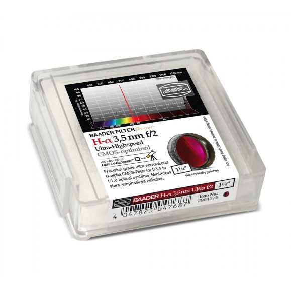 3.5nm Filtros Baader H-alpha Ultra-Highspeed Ø 1¼" optimizados para CMOS