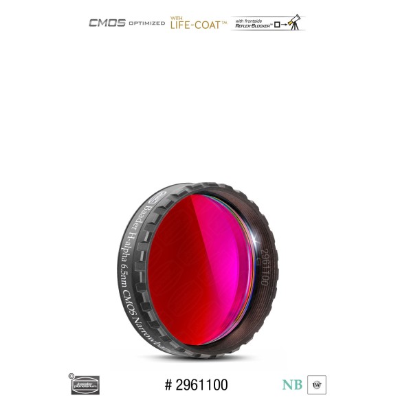 6.5nm Filtros Baader H-alpha de banda estreita Ø 1¼" optimizados para CMOS